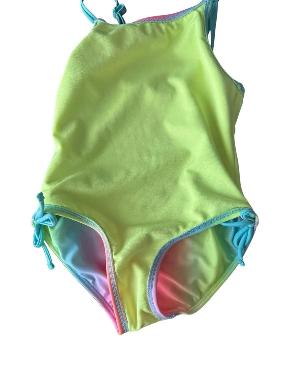 Cat & Jack Rainbow Tie Dye One Piece Swimsuit Girls XS 4/5
